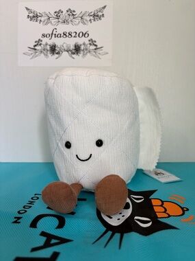 AUTHENTIC Jellycat Amuseables Toilet Roll Toilet Paper- NWT- FAST SHIP